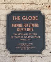 GLOBE PARKING SIGNS